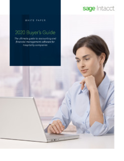 2020 Buyer’s Guide for Hospitality Companies