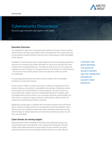 Cybersecurity Dissonance: Security Gap Between Perception and Reality