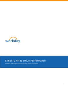 Simplify HR to Drive Performance Leading HR Organizations Share Their Strategies