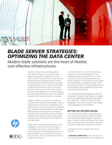 Blade Server Strategies