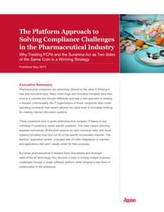The Platform Approach to Solving Compliance Challenges in the Pharmaceutical Industry