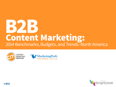 B2B Content Marketing: 2014 Benchmarks, Budgets, and Trends-North America