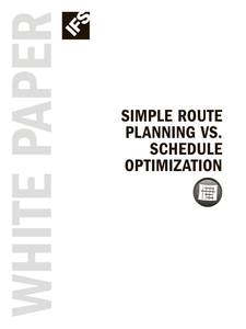 Simple Route Planning vs Schedule Optimization