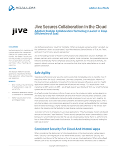 Jive Secures Collaboration In the Cloud