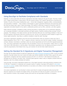 Using DocuSign to Facilitate Compliance with 21 CFR Part 11