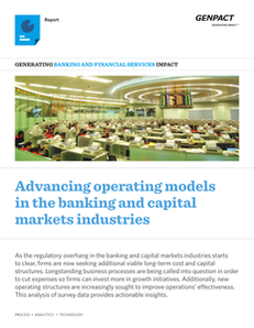 Advancing Operations Models in the Banking and Capital Markets Industries