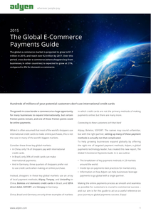 Global E-Commerce Payments Guide