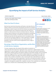 Quantifying the Impact of Self-Service Analytics