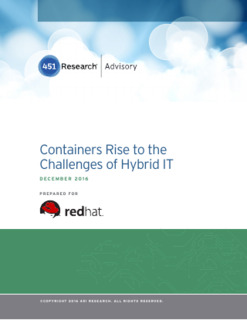 Containers Rise to the Challenges of Hybrid IT