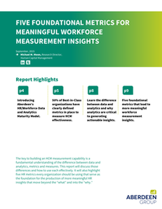 Five Foundational Metrics For Meaningful Workforce Measurement Insights