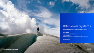 IBM Power Systems – Journey to the Muticloud