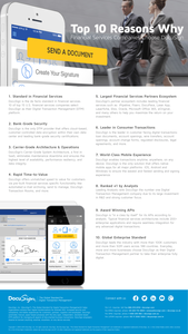 10 Reasons Why Financial Services Companies Choose DocuSign