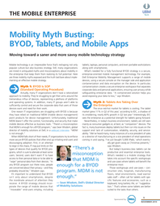 Mobility Myth Busting BYOD, Tablets, and Mobile Apps