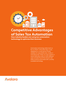 Competitive Advantage of Sales Tax Automation