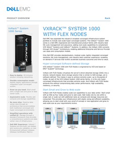 VCE VxRack™ System 1000 Series with Flex Nodes