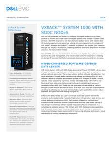 VxRack™ System 1000 with SDDC Nodes