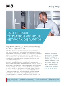 Fast Breach Mitigation Without The Network Disruption