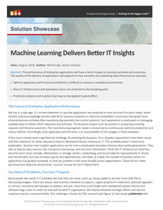 Machine Learning Delivers Better IT Insights