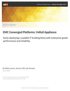 Dell EMC Converged Platforms: VxRail Appliance