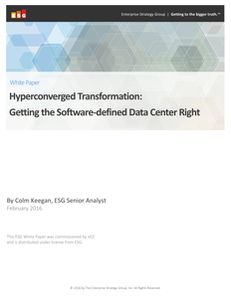 HyperConverged Transformation: Getting the Software Defined Datacenter Right