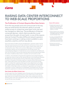 Raising Data Center Interconnect to Web-Scale Proportions
