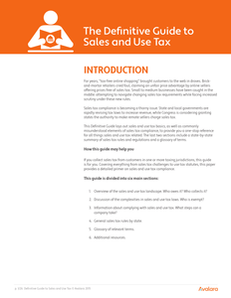 Definitive Guide to Sales and Use Tax