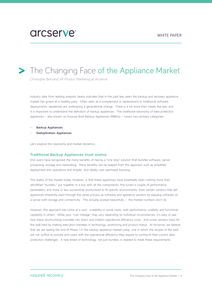 The Changing Face of the Backup and Recovery Appliance Market