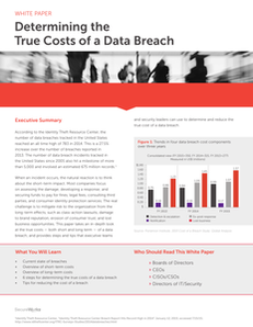 Determining the True Cost of a Data Breach