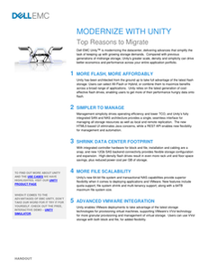 Top Reasons To Migrate To Unity All-Flash Storage