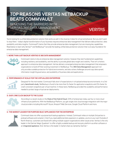 Top Reasons Veritas NetBackup Beats Commvault