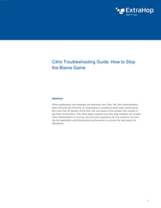 Citrix Troubleshooting Guide: How to Stop The Blame