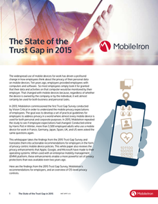 The State of the Trust Gap in 2015