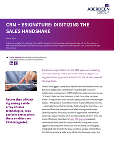 CRM + Esignature: Digitizing the Sales Handshake