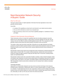 Next-Generation Network Security: A Buyers’ Guide