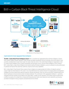 Bit9 + Carbon Black Threat Intelligence Cloud