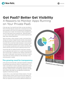 Got PaaS? Better Get Visibility