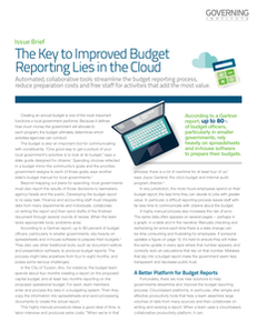 The Key to Improved Budget Reporting Lies in the Cloud