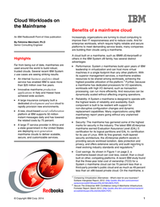 Cloud Workloads on the Mainframe