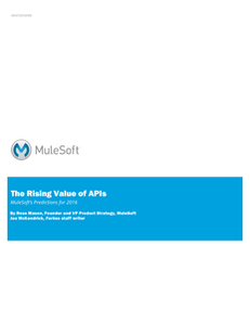 The Rising Value of APIs