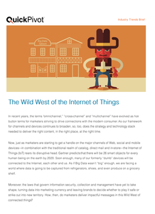 The Wild West of Internet of Things