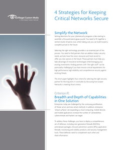 TechTarget: 4 Strategies for Keeping Critical Networks Secure