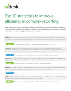 Top 10 Strategies to Improve Efficiency in Complex Reporting