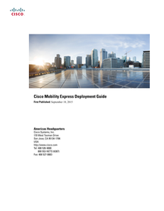 Cisco Mobility Express Deployment Guide