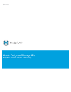 How to Design and Manage APIs