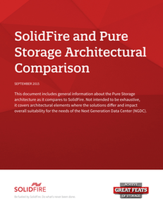 SolidFire and Pure Storage Architectural Comparison