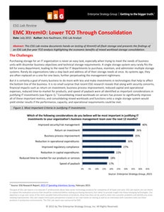 Learn How To Lower TCO Through Consolidation With EMC XtremIO