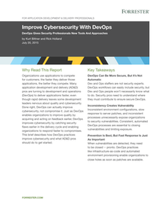 Improve Cybersecurity with DevOps