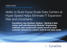 Ability to Build Hyper-Scale Data Centers at Hyper-Speed Helps Eliminate IT Expansion Risk