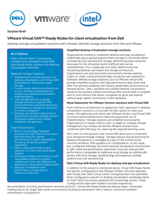 VMware Virtual SAN: Ready Nodes for client virtualization from Dell