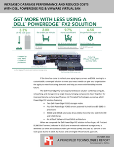 Increased Database Performance and Reduced Costs with Dell PowerEdge FX and VMware Virtual SAN